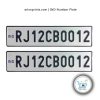 HSRP FONT car number plate