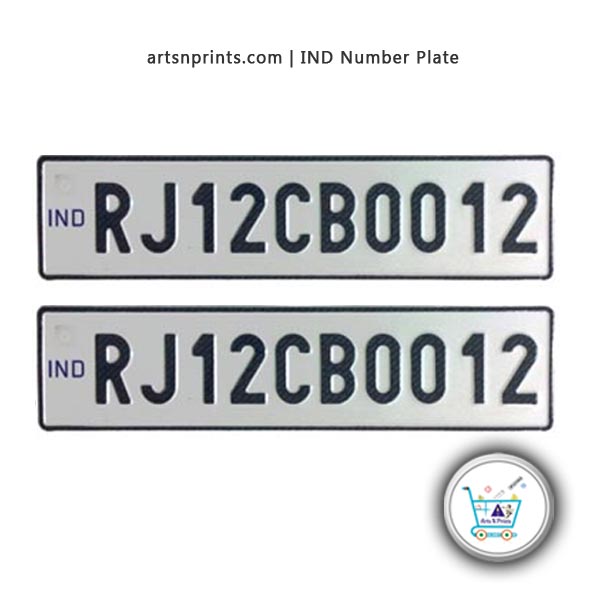 HSRP FONT car number plate