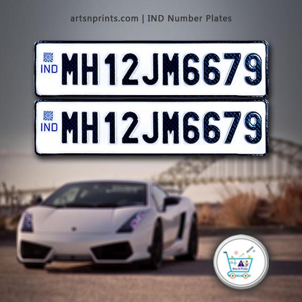 High Security Registration Plate Font number plates for car
