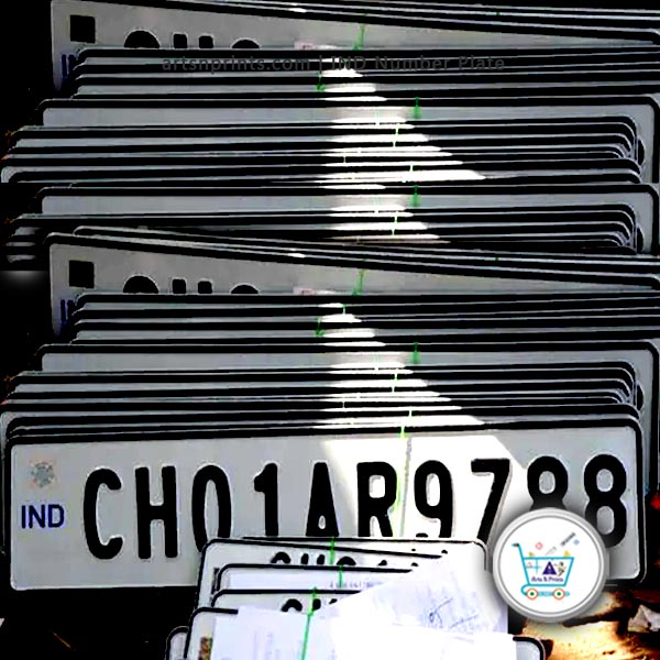 HSRP font IND car number plate in Chandigarh