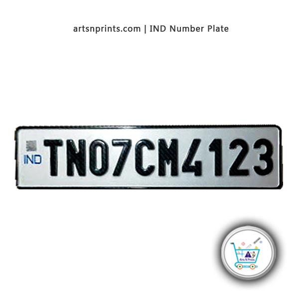 HSRP FONT IND number plates