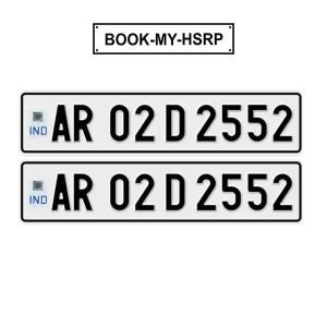 High Security Registration Plate (HSRP) for vehicles in Arunachal Pradesh, featuring the official design and security features