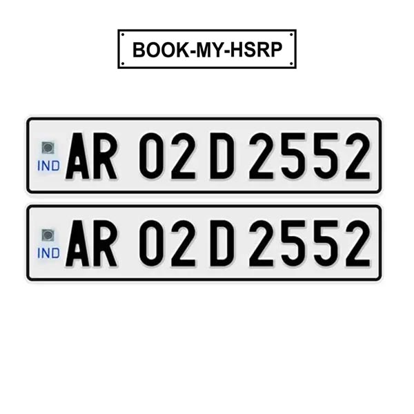 High Security Registration Plate (HSRP) for vehicles in Arunachal Pradesh, featuring the official design and security features