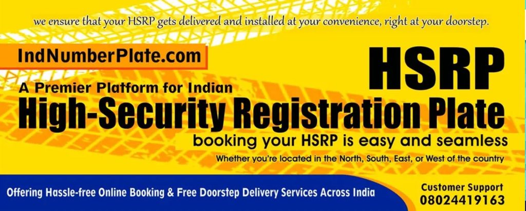 Our HSRP offerings comply fully with the Ministry of Road Transport and Highways (MORTH) regulations, ensuring all legal requirements are met. Some State HSRP plate comes with a 12-digit unique code, providing an added layer of security and authenticity update on parivahan.gov.in portal. Additionally, we provide a third license plate colour sticker for some state cars , which is a mandatory feature for cars in India, ensuring that your vehicle meets the latest regulations. Furthermore, each HSRP plate is embedded with a hologram, enhancing the security and preventing any fraudulent activity. This hologram is an integral part of the plate’s design and adds a further layer of authenticity to the registration process. We also offer convenient fitment and installation services at your nearest location within selected states and cities, making the entire process smooth and straightforward. Book your HSRP now and experience hassle-free service with guaranteed compliance! With customer support available at 08024419163, booking your HSRP is easy and seamless.